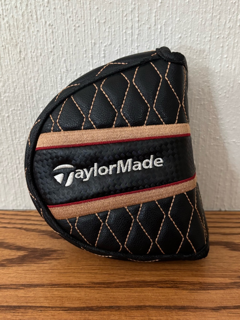 TAYLORMADE Golf TP Patina Collection Black Quilted Mallet Putter Headcover